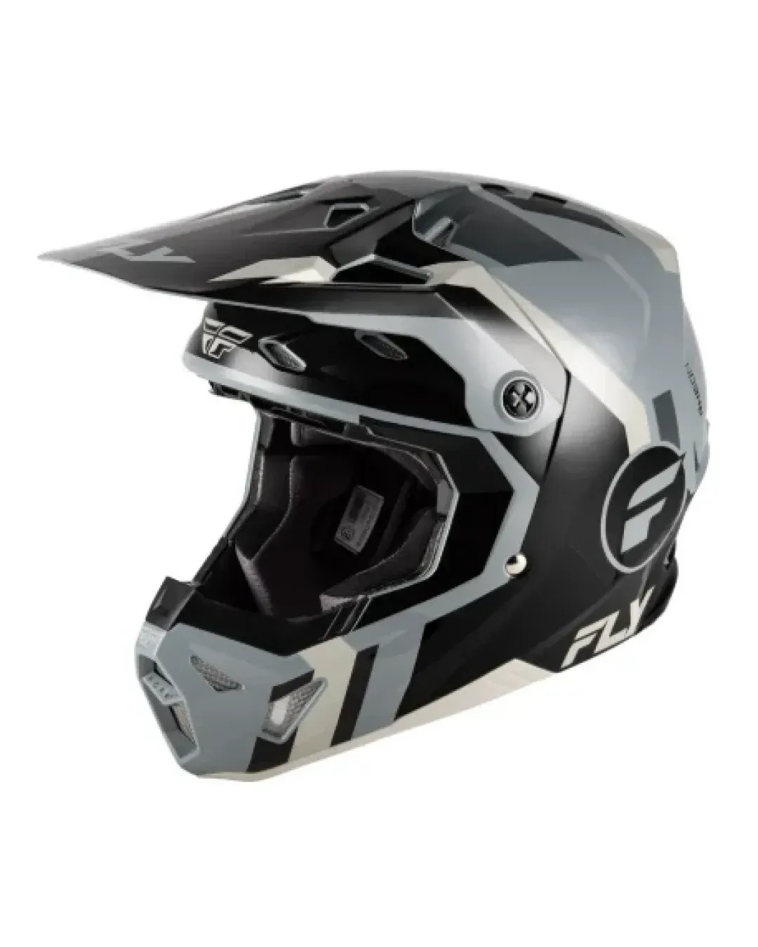 Детска мотокрос каска FLY RACING Formula CP Seal- Black/Grey/Light Grey