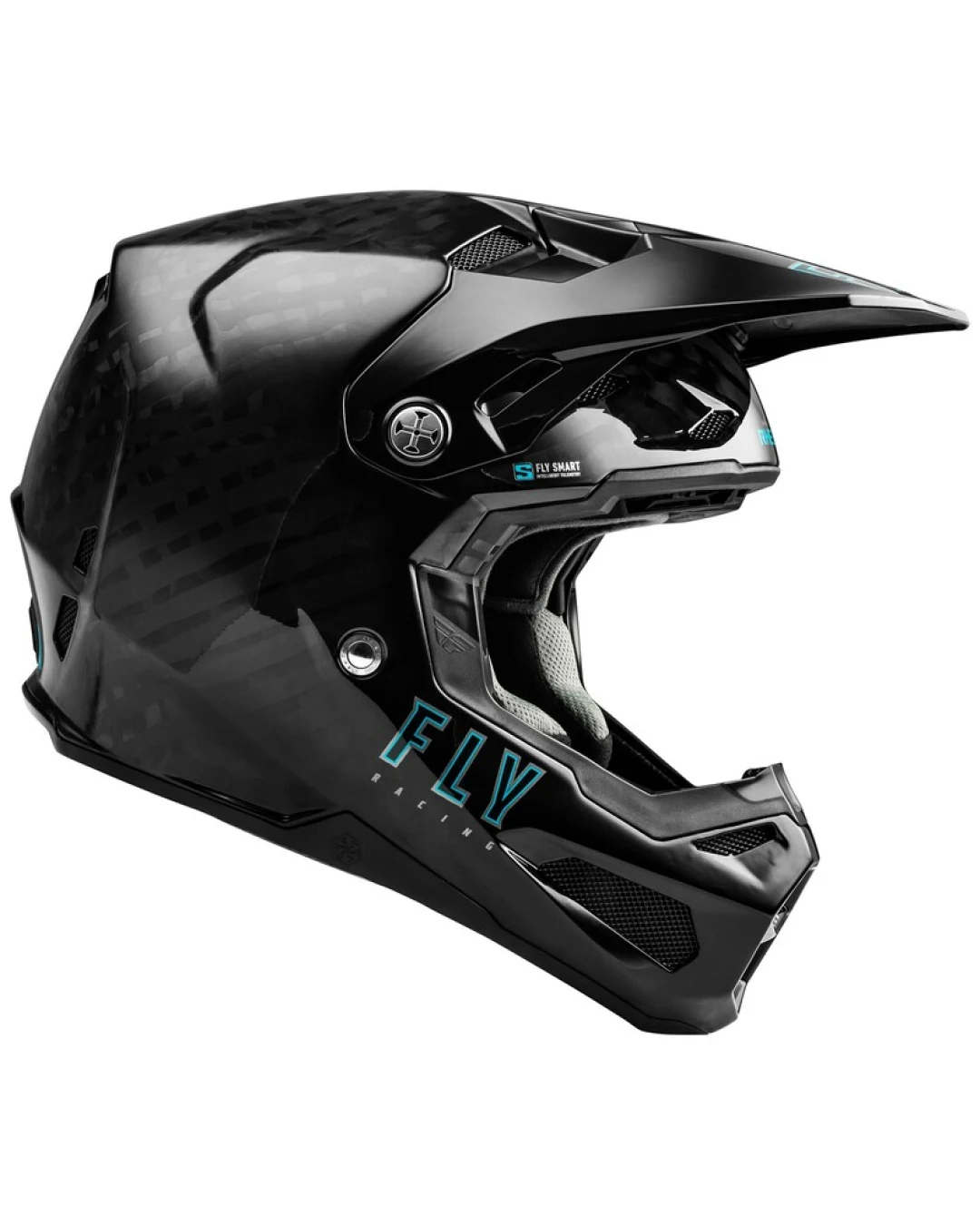 Детска мотокрос каска FLY RACING Formula S Carbon Solid Helmet - Black 2025