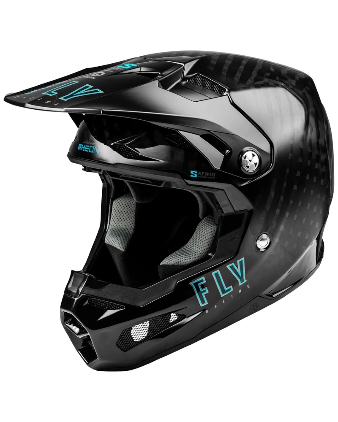 Детска мотокрос каска FLY RACING Formula S Carbon Solid Helmet - Black 2025