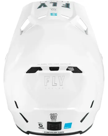 Детска мотокрос каска FLY RACING Formula S Carbon Solid Helmet - White 2025