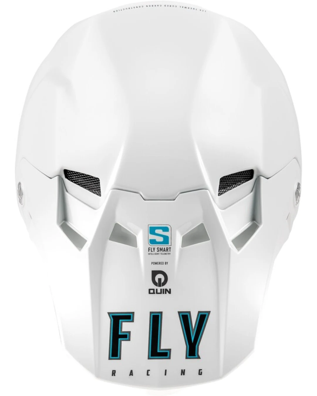 Детска мотокрос каска FLY RACING Formula S Carbon Solid Helmet - White 2025