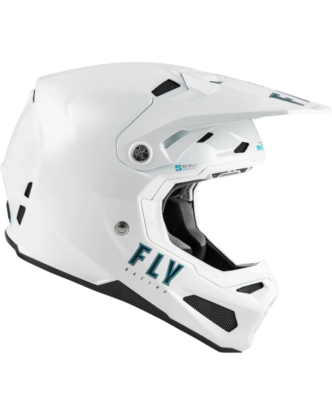 Детска мотокрос каска FLY RACING Formula S Carbon Solid Helmet - White 2025
