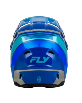 Детска мотокрос каска FLY RACING Kinetic Scrap Blue/Light Blue/Grey