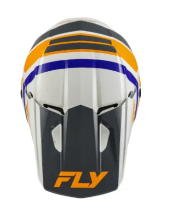 Детска мотокрос каска FLY RACING Kinetic Scrap White/Orange/Blue/Grey