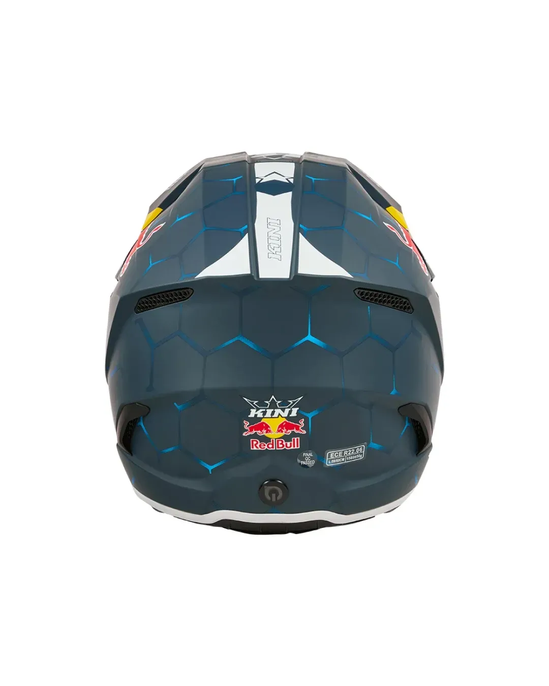 Детска мотокрос каска KINI RED BULL MX3 1.0-BLUE/WHITE