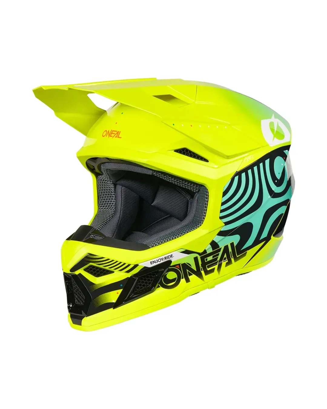 Детска мотокрос каска O'NEAL 3SERIES NOVA NEON YELLOW V.27