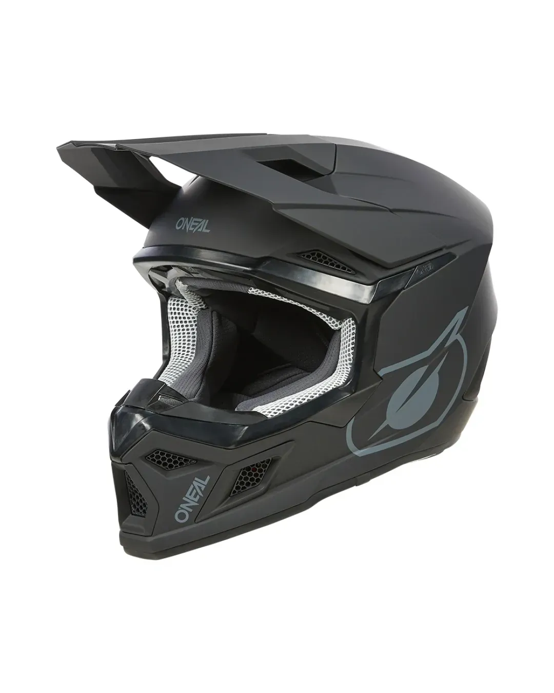 Детска мотокрос каска O'NEAL 3SERIES SOLID BLACK V.24