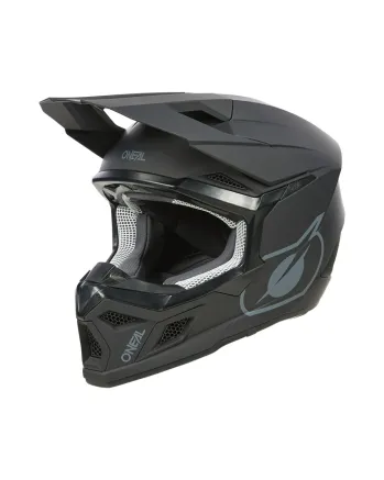 Детска мотокрос каска O'NEAL 3SERIES SOLID BLACK V.24
