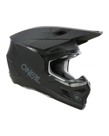 Детска мотокрос каска O'NEAL 3SERIES SOLID BLACK V.24