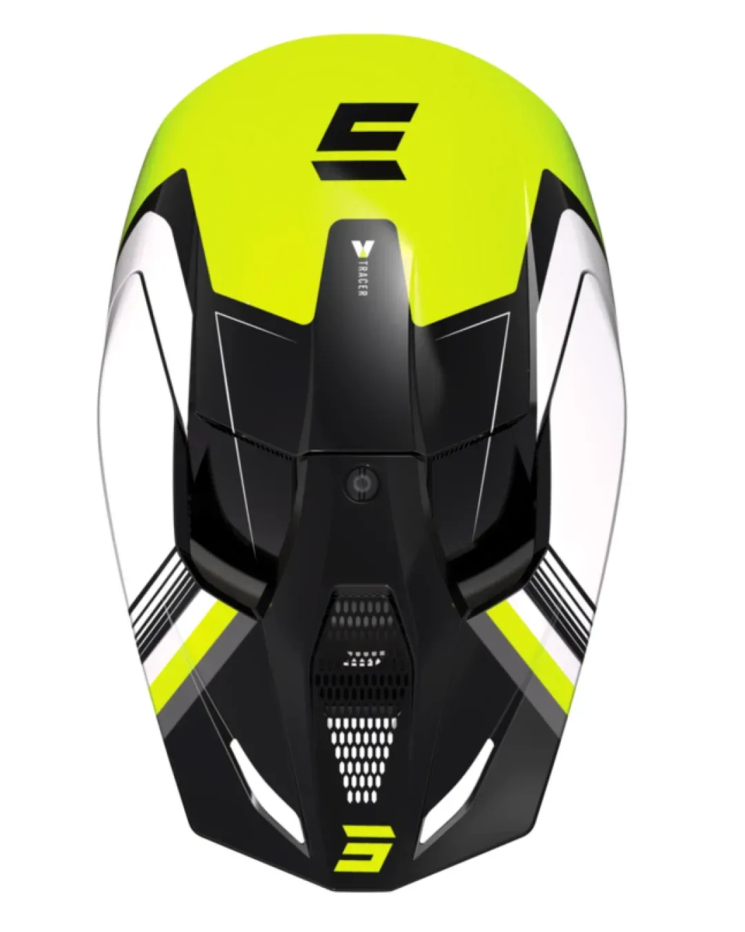 Детска мотокрос каска Shot Furious Tracer Neon Yellow Glossy
