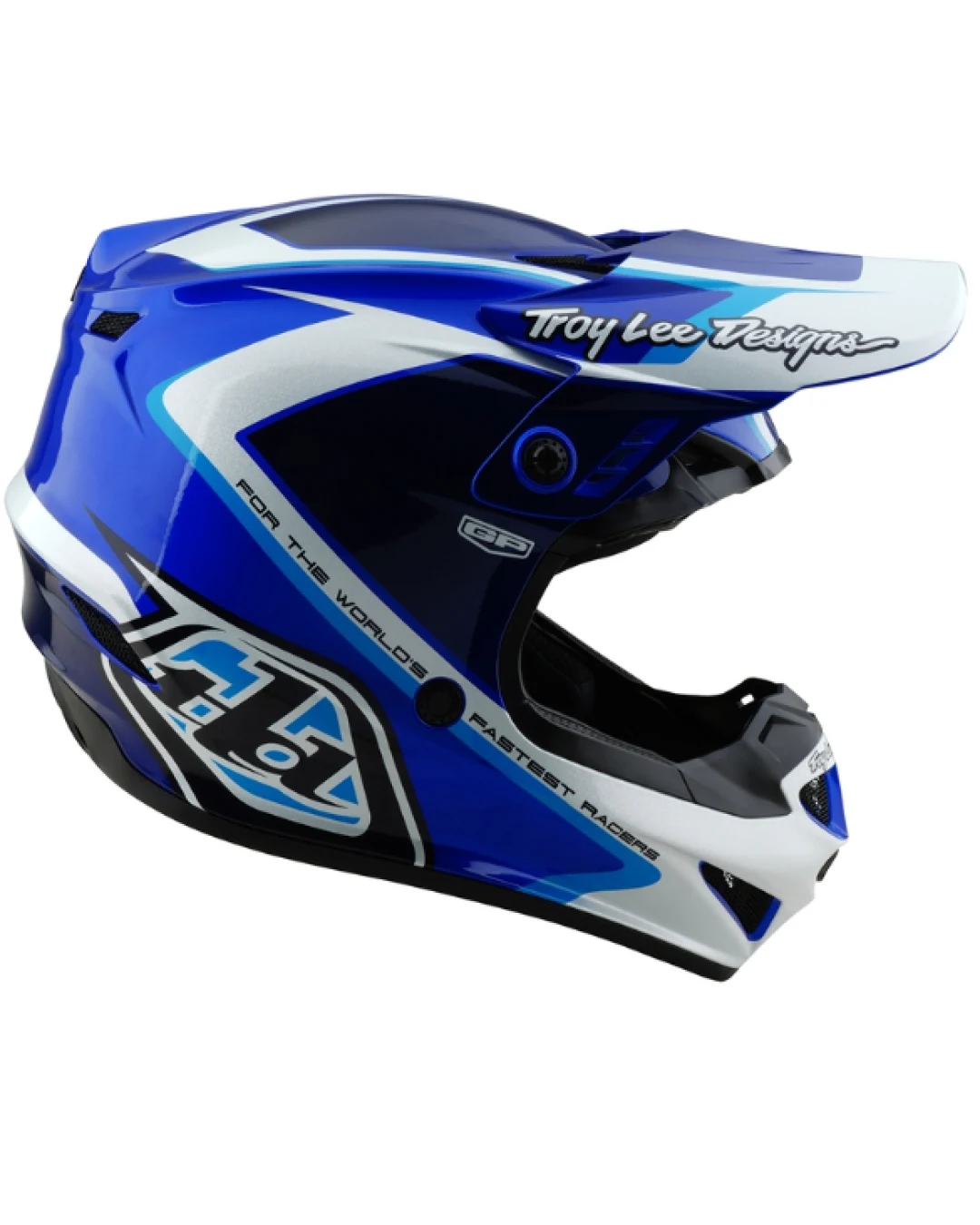 Детска мотокрос каска TROY LEE DESIGNS GP Shutter - Blue/White