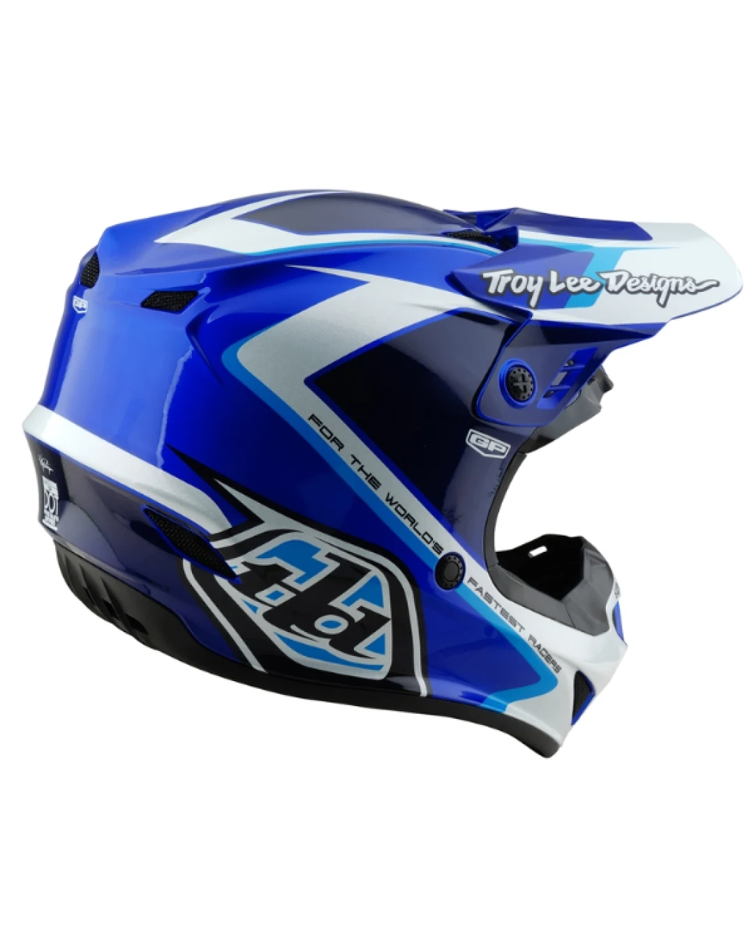 Детска мотокрос каска TROY LEE DESIGNS GP Shutter - Blue/White