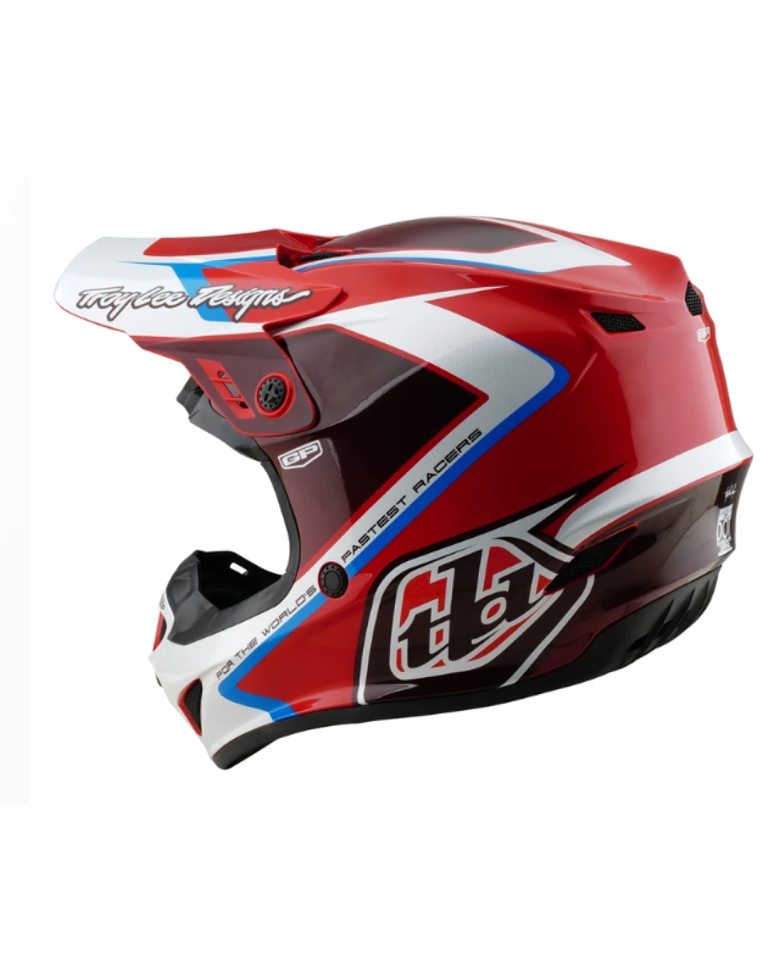 Детска мотокрос каска TROY LEE DESIGNS GP Shutter - Red/White