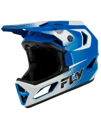 Детска вело каска FLY RACING Rayce Sonar - Blue/White/Black