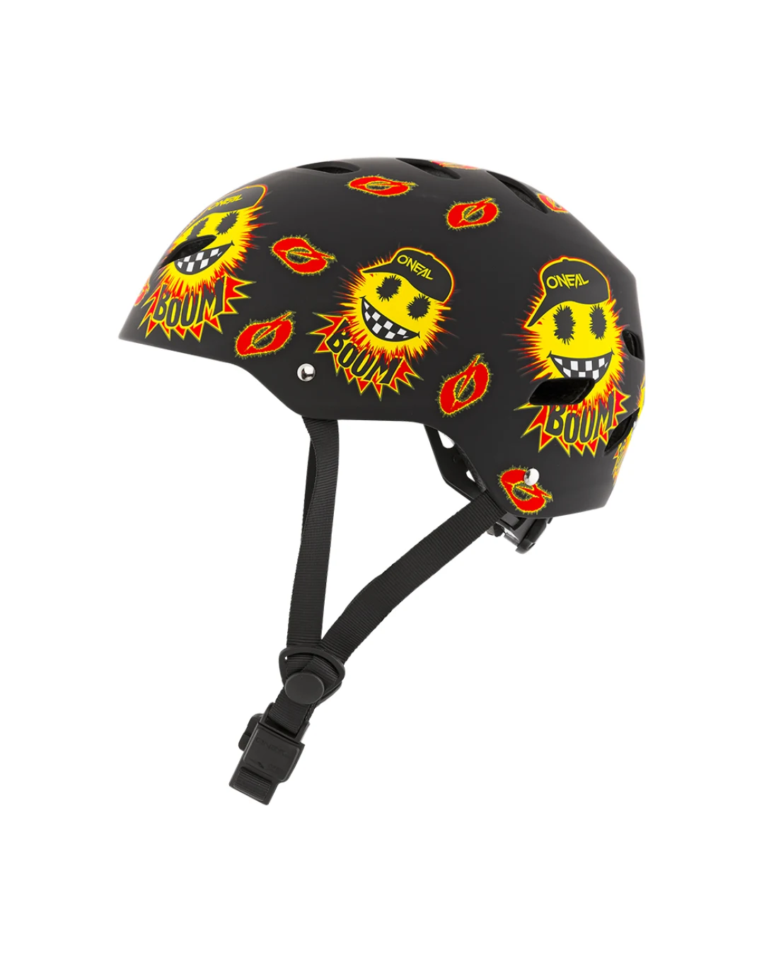 Детска вело каска O'NEAL DIRT LID EMOJI BLACK/YELLOW