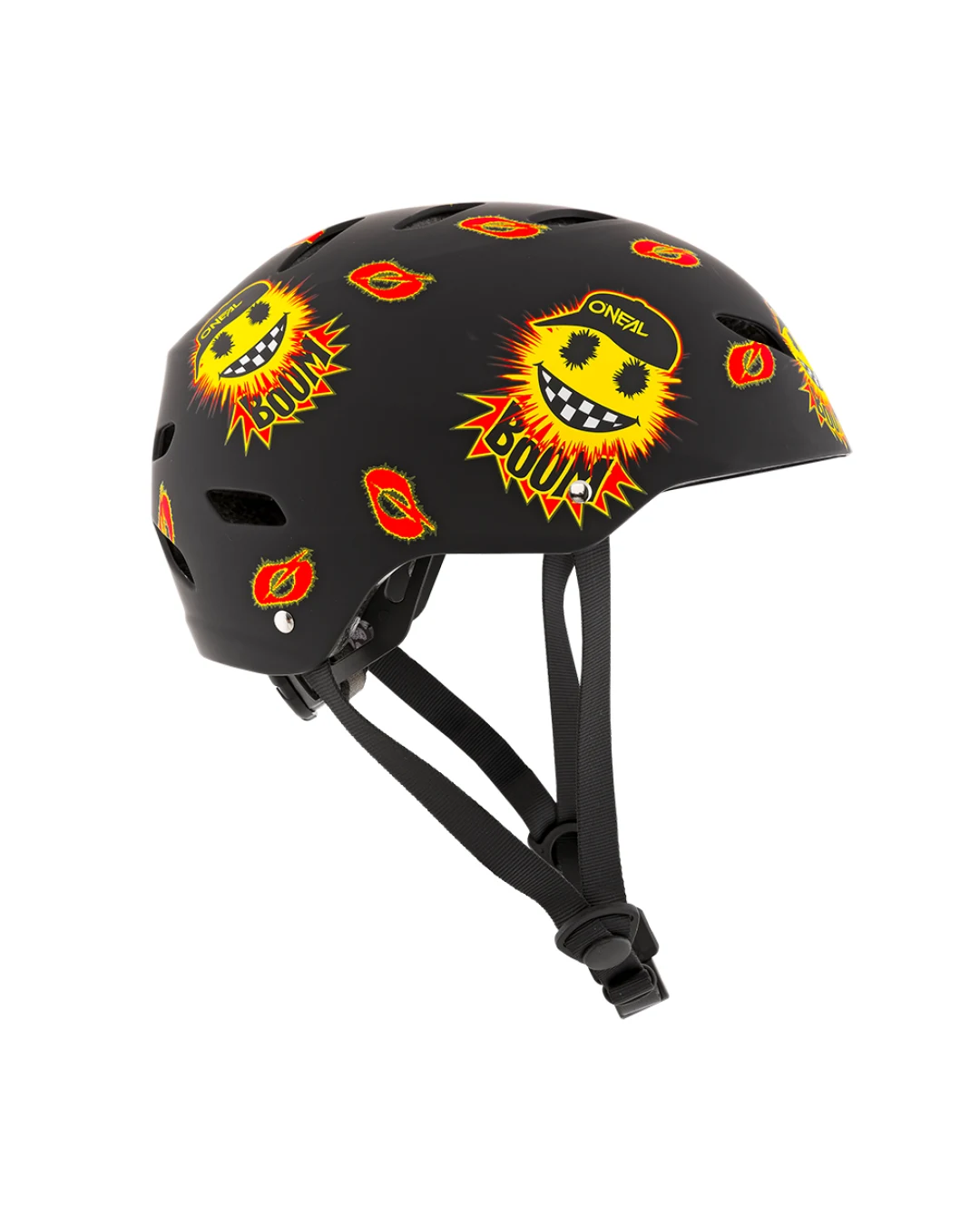 Детска вело каска O'NEAL DIRT LID EMOJI BLACK/YELLOW