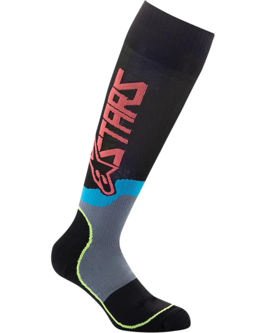 Детски чорапи ALPINESTARS YTH MX PLUS2 BLACK/YELLOW/RED