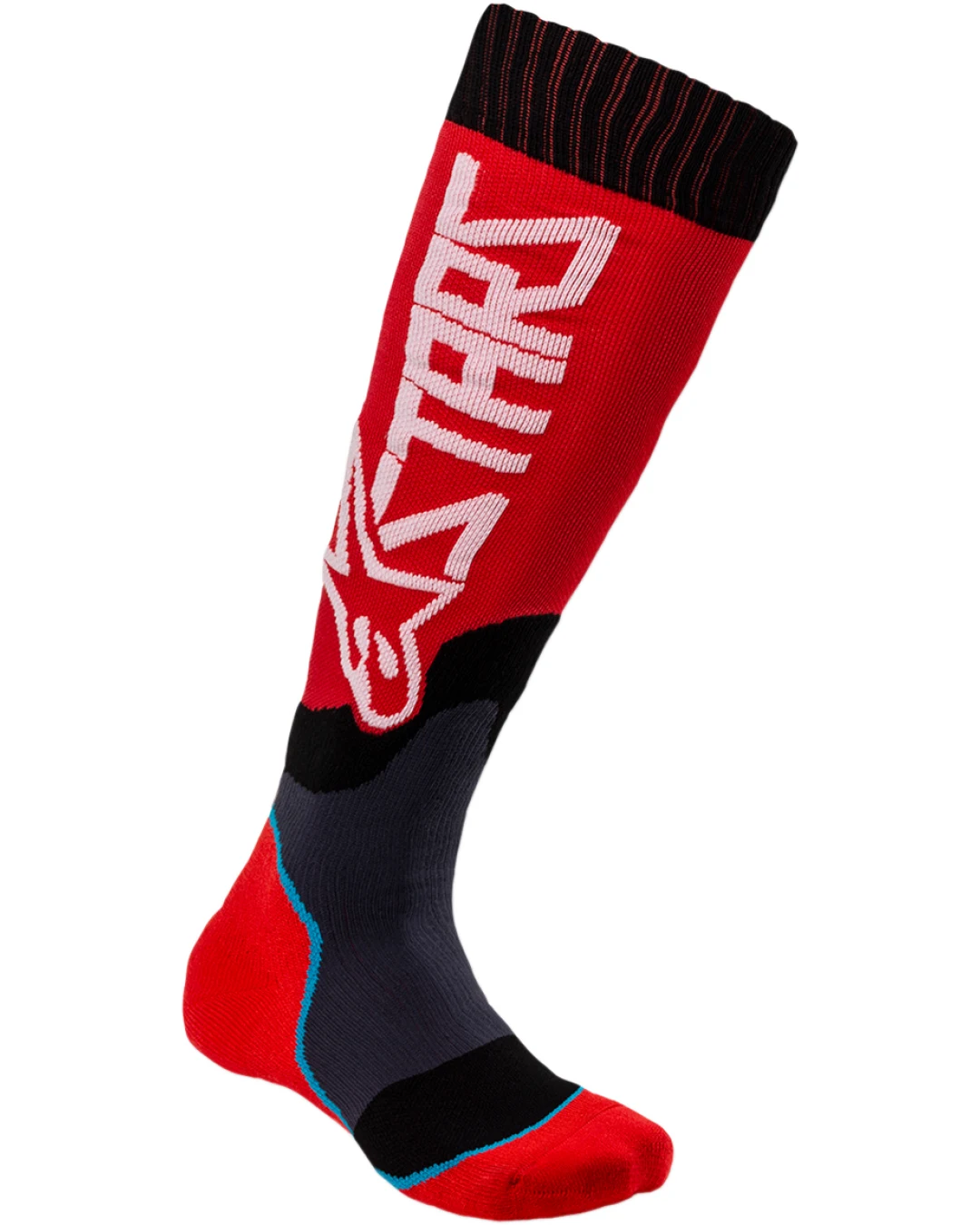 Детски чорапи ALPINESTARS YTH MX PLUS2 RED/WHITE