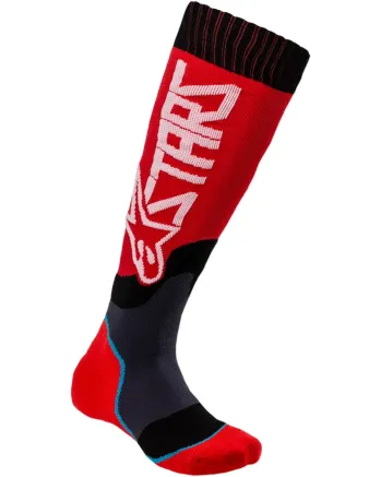 Детски чорапи ALPINESTARS YTH MX PLUS2 RED/WHITE