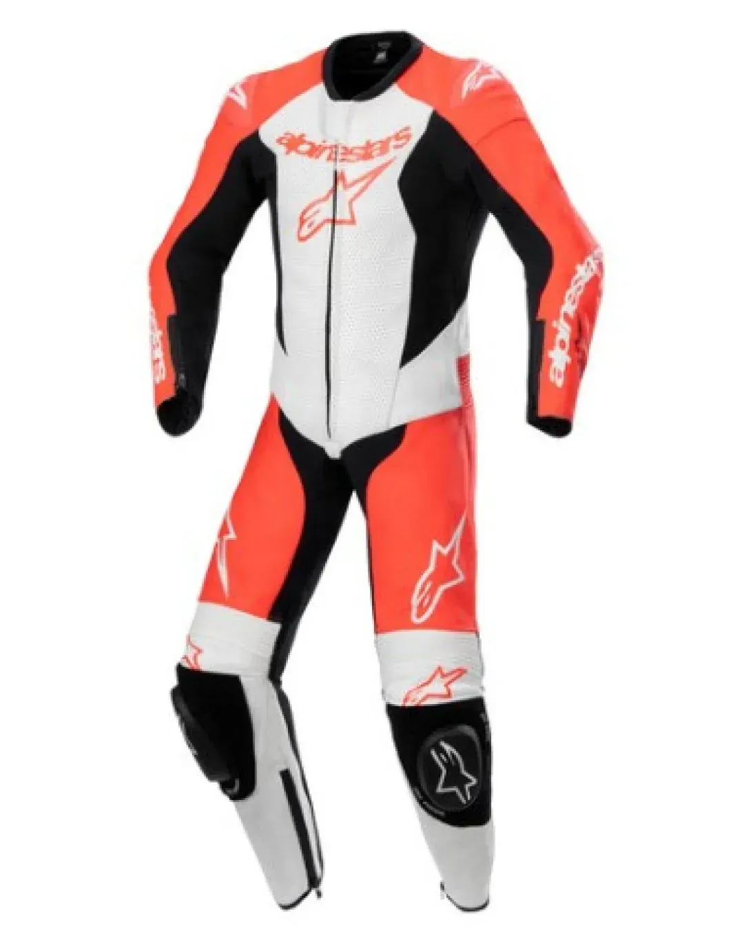 Детски кожен екип ALPINESTARS GP PLUS V2 1PC BK/RD/WH