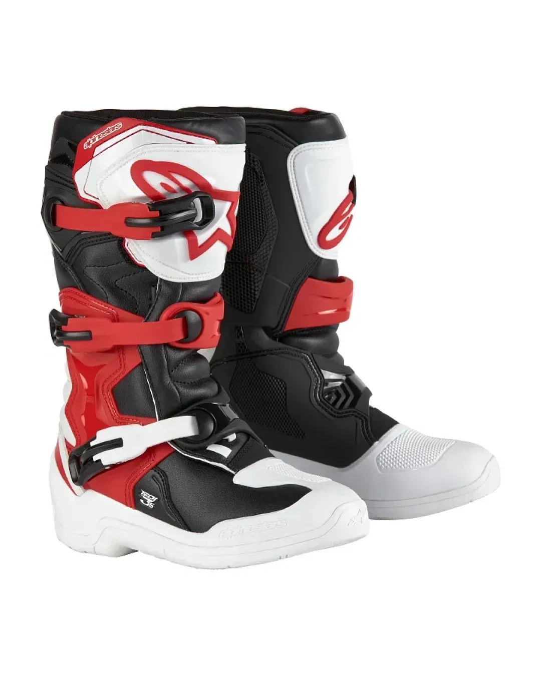 Детски мотокрос ботуши ALPINESTARS Tech 3S YTH WT/BK/R