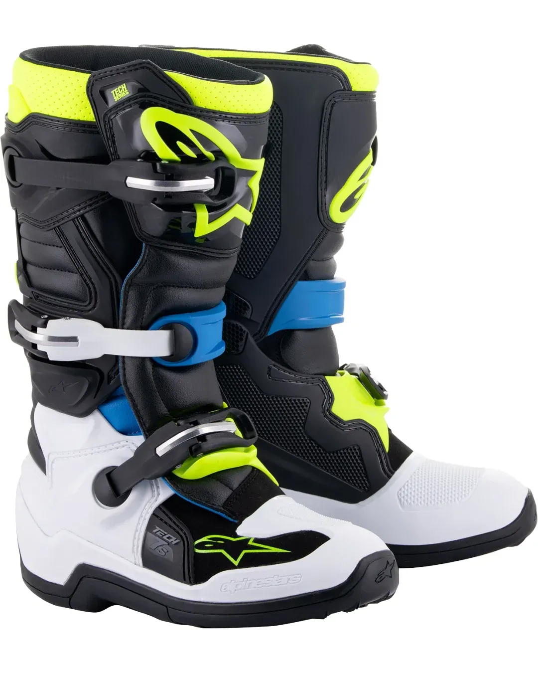 Детски мотокрос ботуши ALPINESTARS Tech 7S BLACK/BLUE/YELLOW