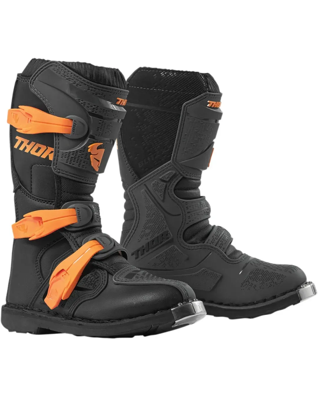 Детски мотокрос ботуши THOR YOUTH BLITZ XP CHARCOAL/ORANGE