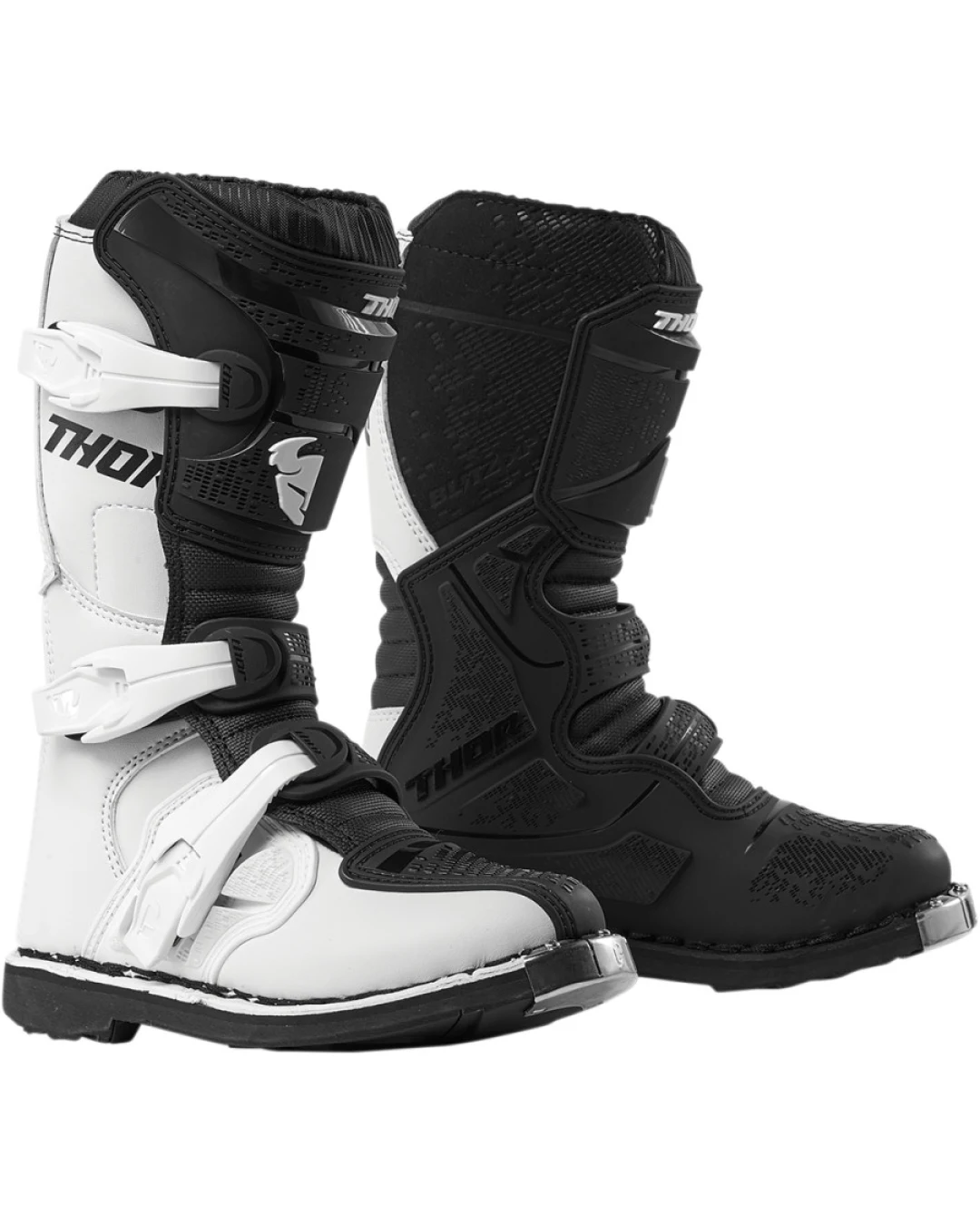 Детски мотокрос ботуши THOR YOUTH BLITZ XP WHITE/BLACK