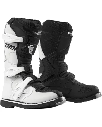 Детски мотокрос ботуши THOR YOUTH BLITZ XP WHITE/BLACK