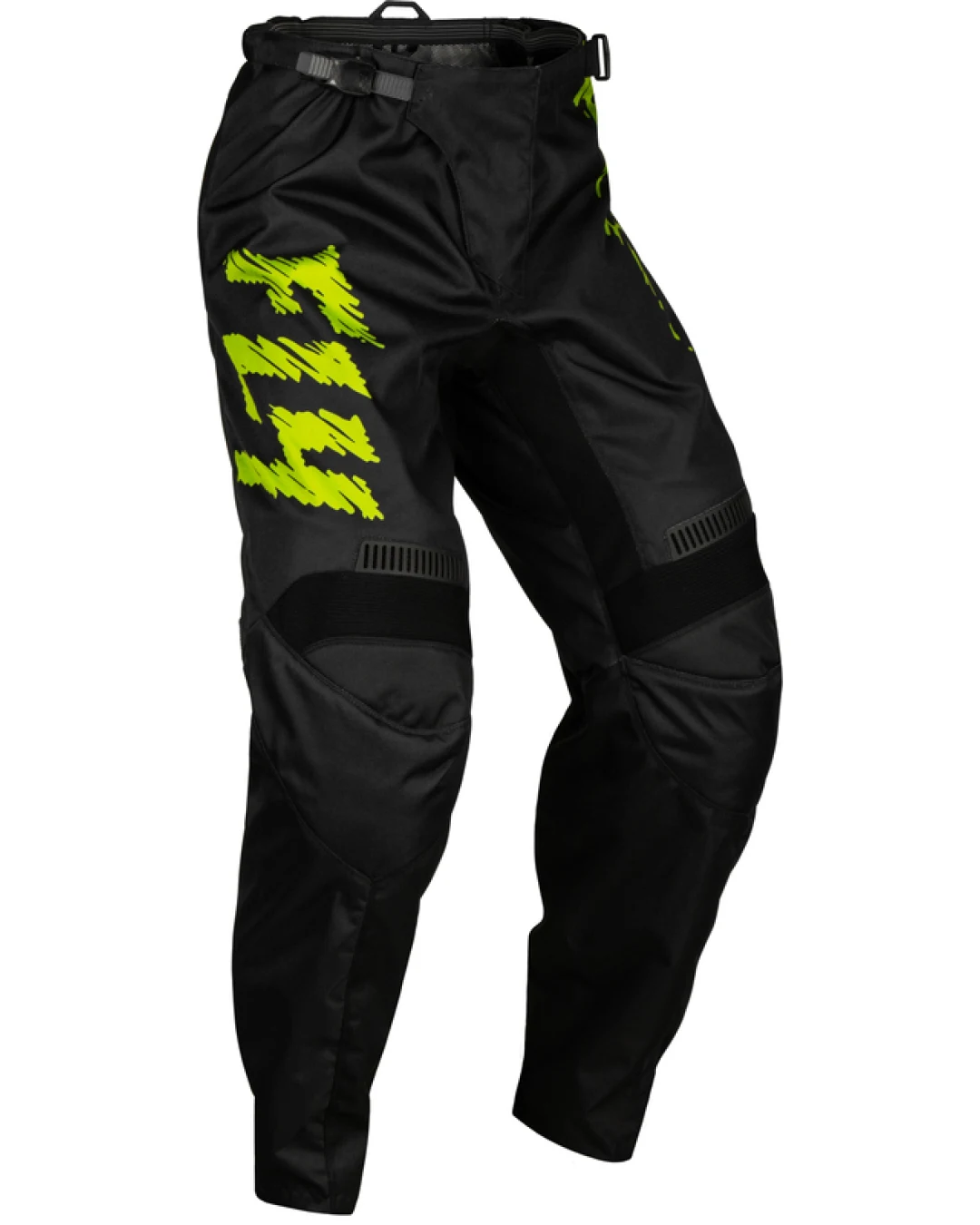 Детски мотокрос брич FLY RACING F-16 Riding- Black/Neon Green/Light Grey
