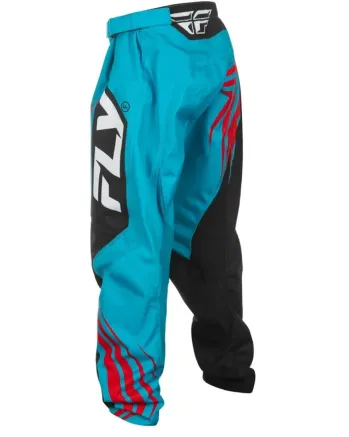 Детски мотокрос брич FLY RACING F-16 Riding- Cyan/Black/Red 2025