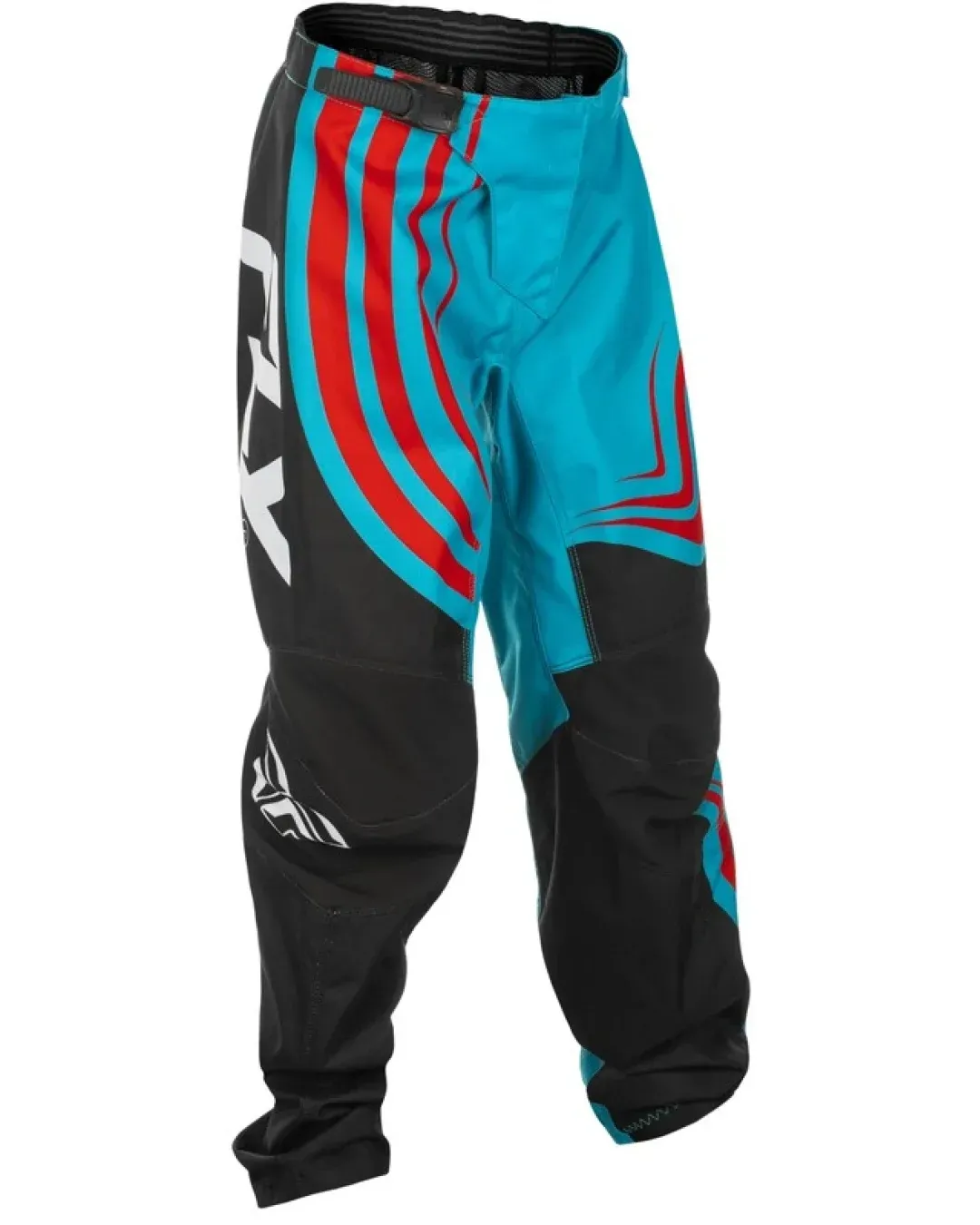 Детски мотокрос брич FLY RACING F-16 Riding- Cyan/Black/Red 2025