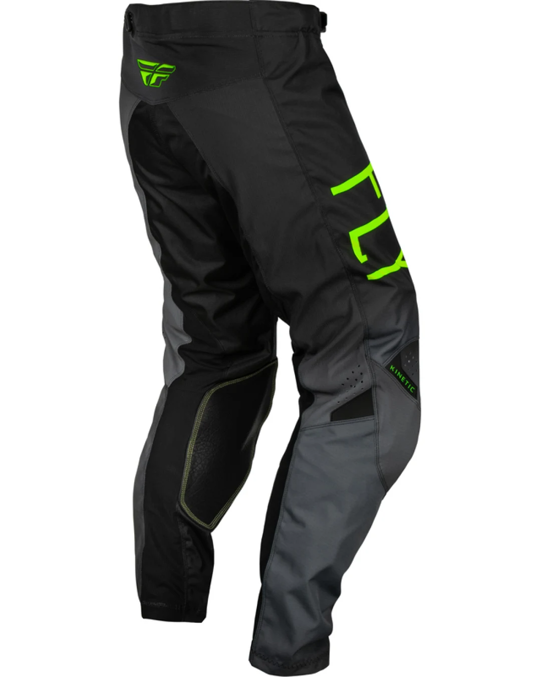 Детски мотокрос брич FLY RACING Kinetic Prodigy-Charcoal/Neon Green/True Blue