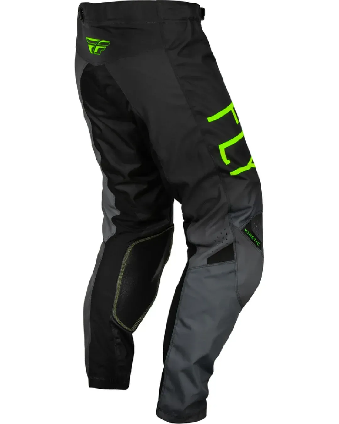 Детски мотокрос брич FLY RACING Kinetic Prodigy-Charcoal/Neon Green/True Blue