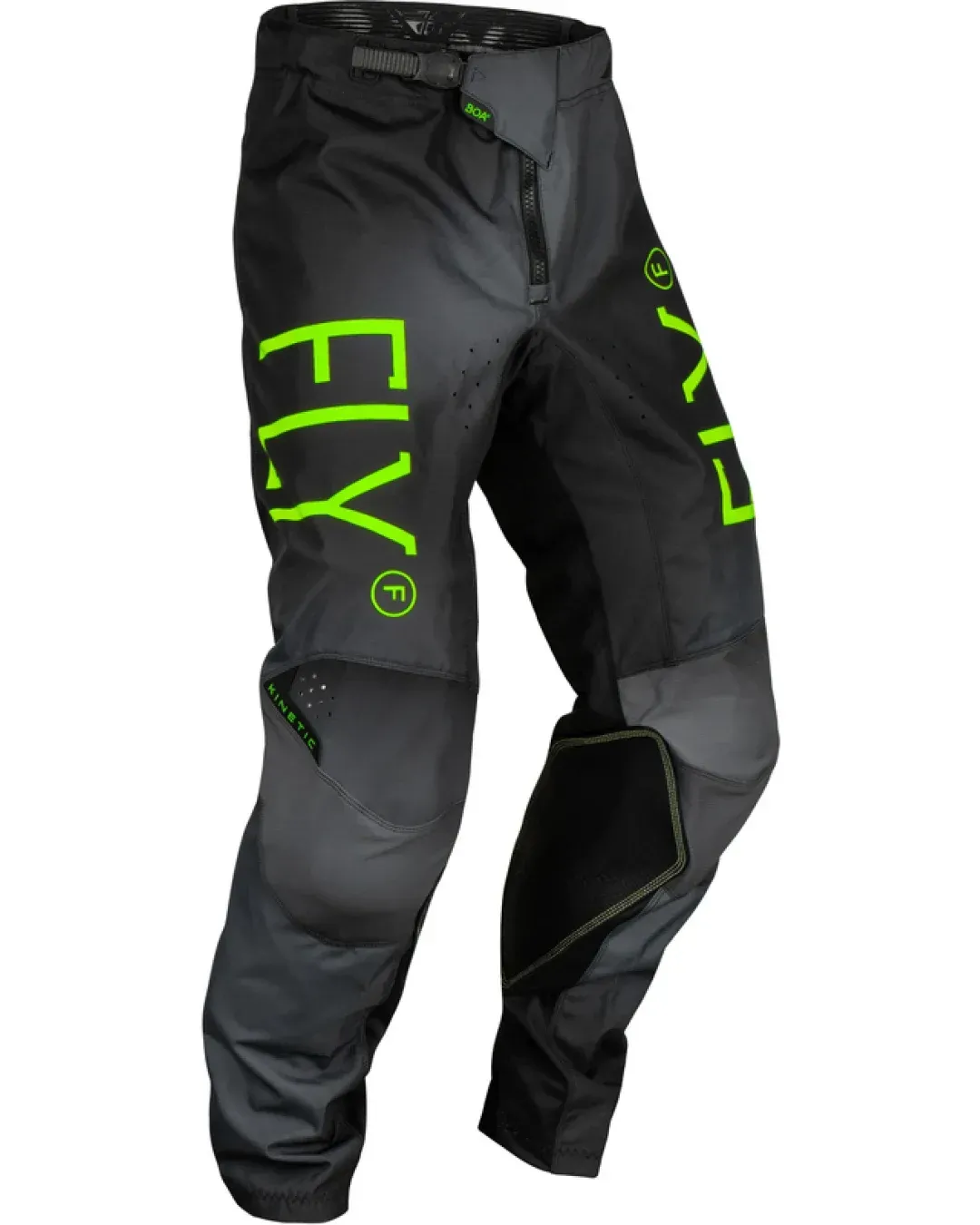 Детски мотокрос брич FLY RACING Kinetic Prodigy-Charcoal/Neon Green/True Blue