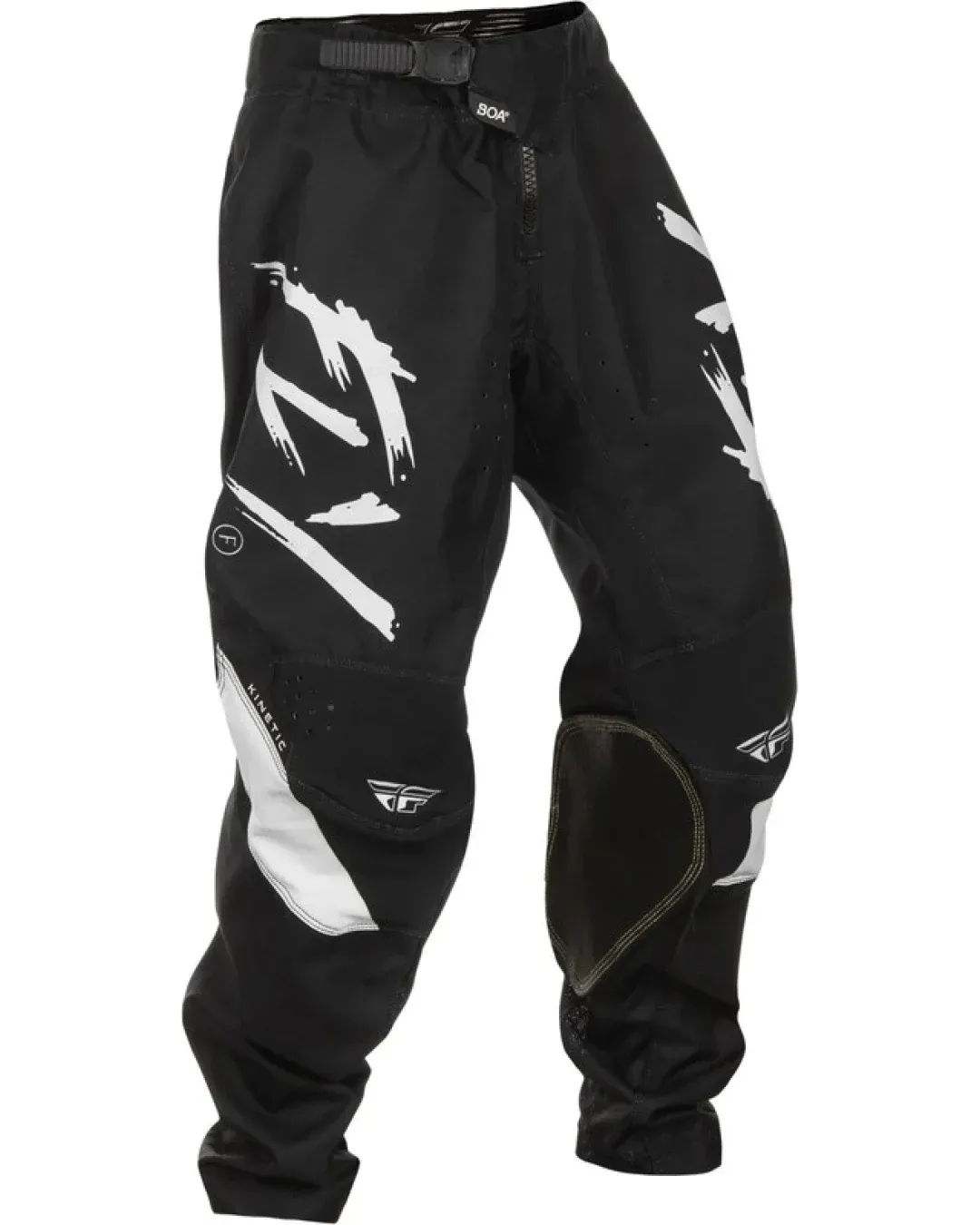 Детски мотокрос брич FLY RACING Kinetic Stoke-Black/White 2025