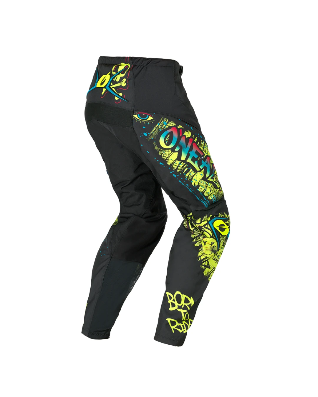 Детски мотокрос брич O'NEAL ELEMENT RANCID BLACK/NEON YELLOW V.26