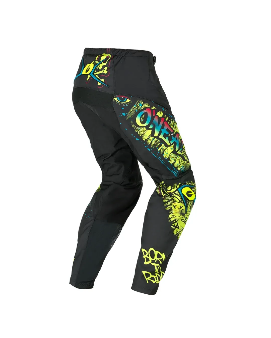 Детски мотокрос брич O'NEAL ELEMENT RANCID BLACK/NEON YELLOW V.26