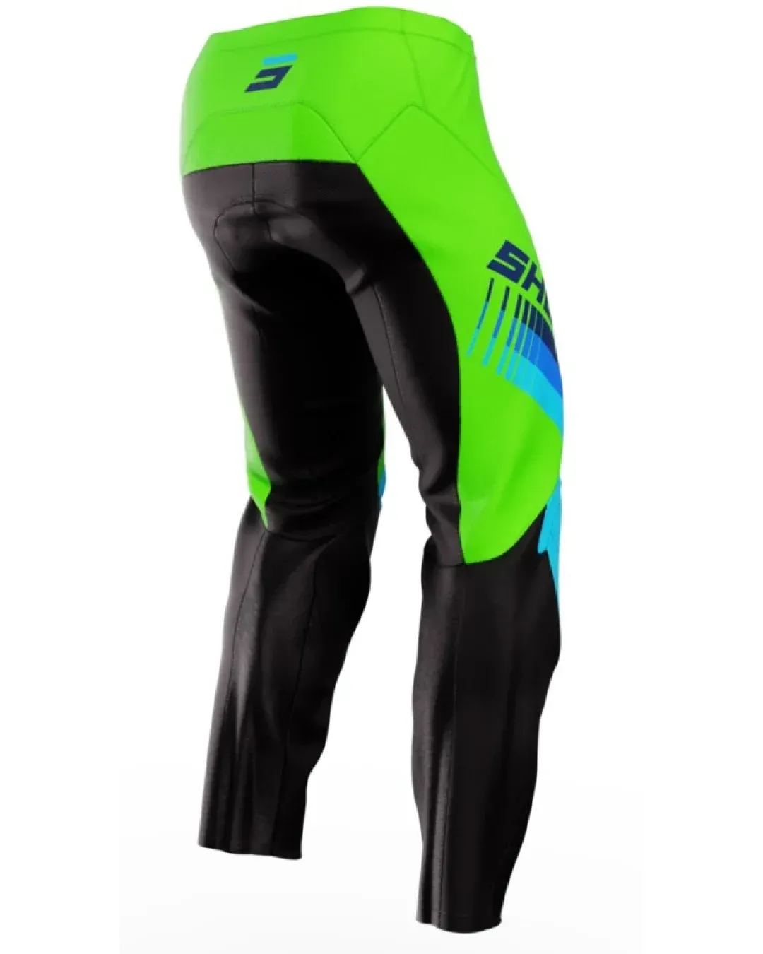 Детски мотокрос брич SHOT Raw Tracer Green