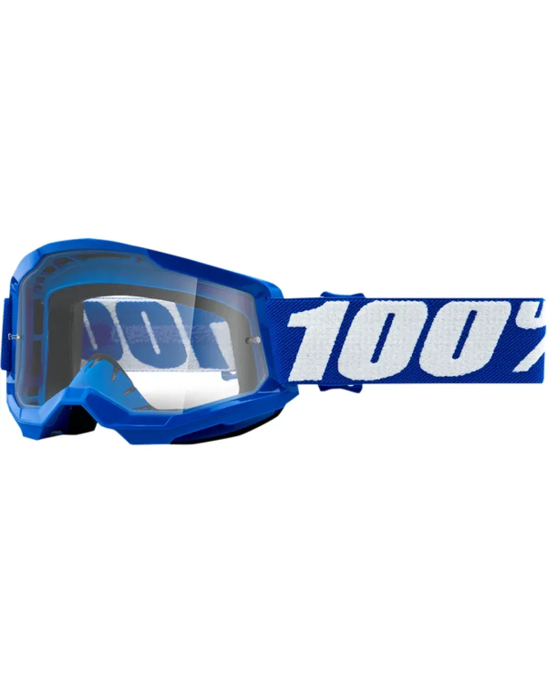 Детски мотокрос очила 100% STRATA2 BLUE CLEAR