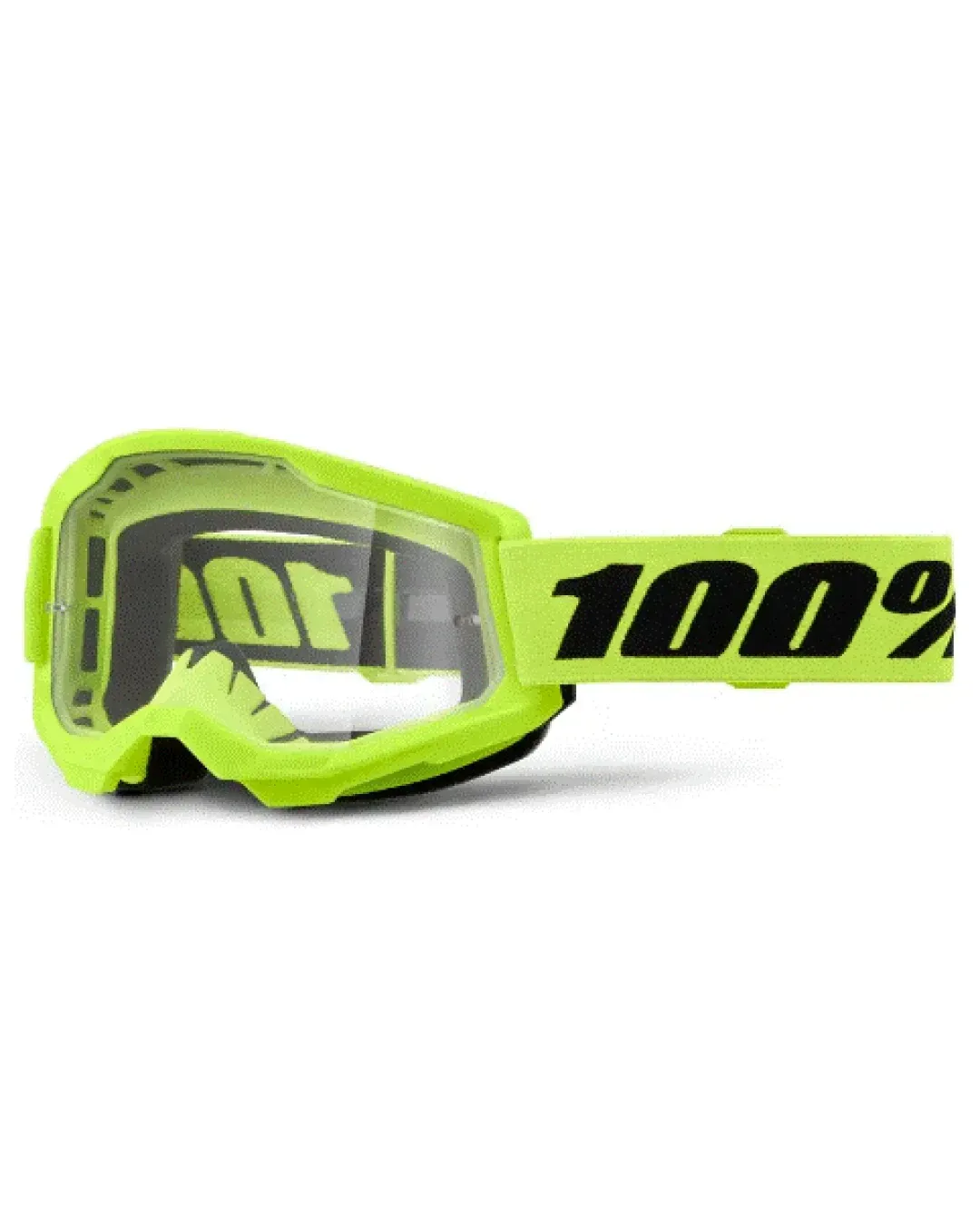Детски мотокрос очила 100% STRATA2 Neon Yellow