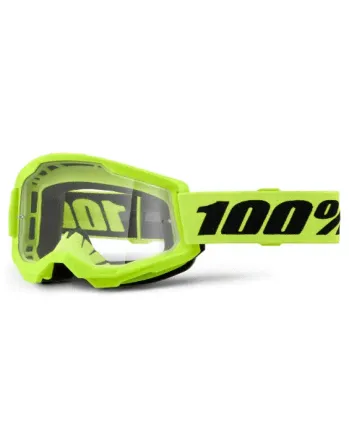 Детски мотокрос очила 100% STRATA2 Neon Yellow