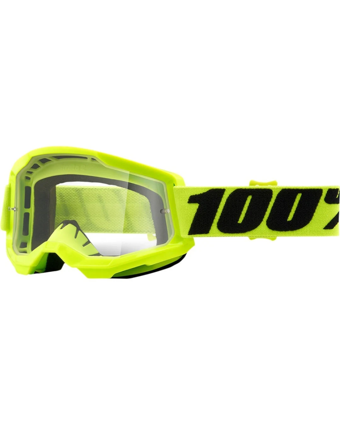 Детски мотокрос очила 100% STRATA2 YELLOW-CLEAR
