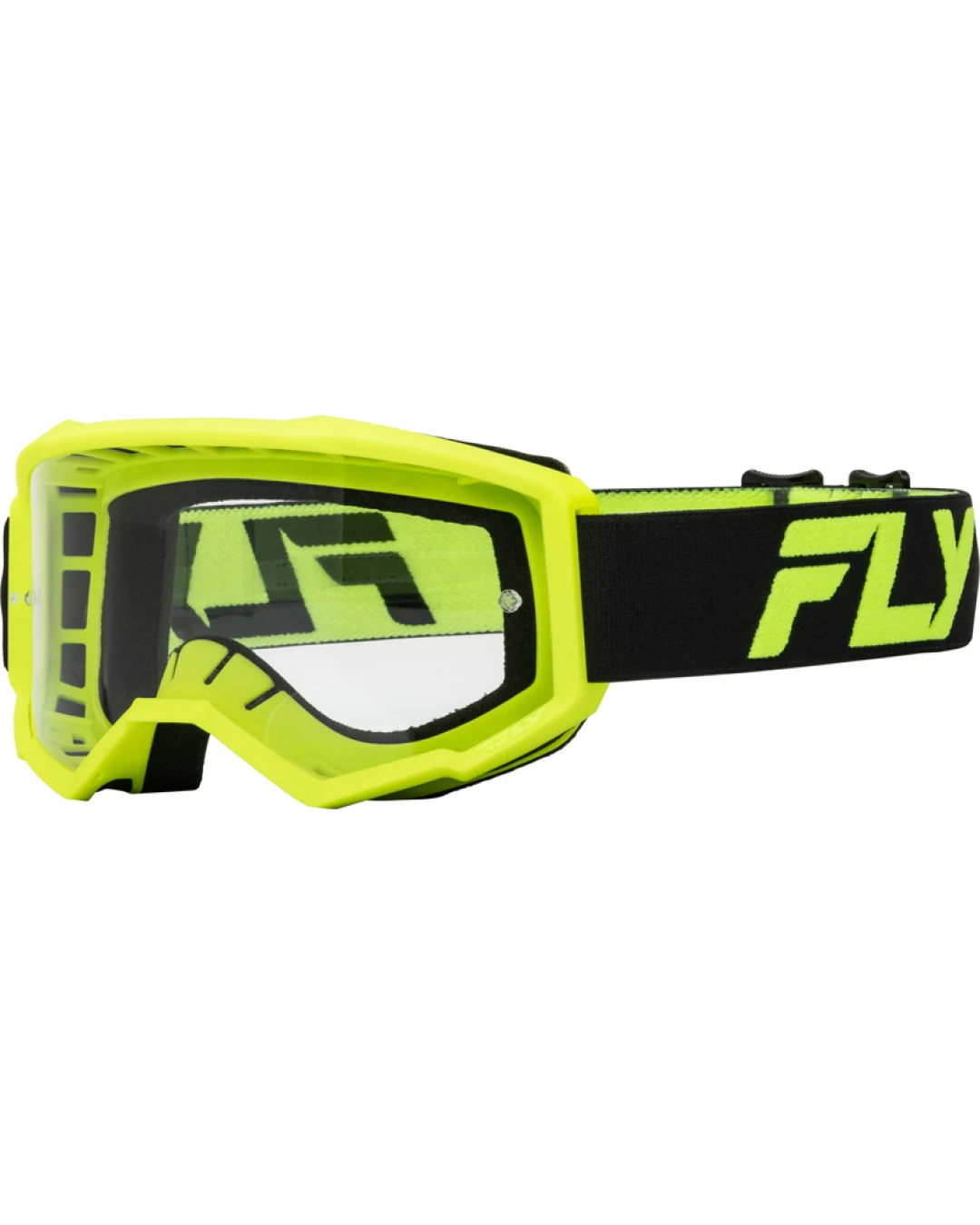 Детски мотокрос очила FLY RACING Focus Black/Hi-Vis - Clear