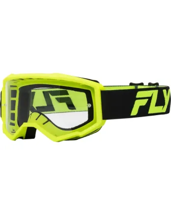 Детски мотокрос очила FLY RACING Focus Black/Hi-Vis - Clear