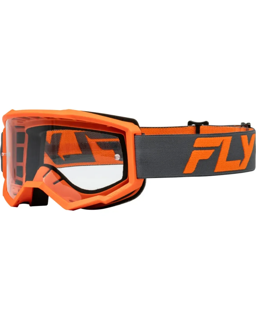 Детски мотокрос очила FLY RACING Focus Charcoal/Orange - Clear