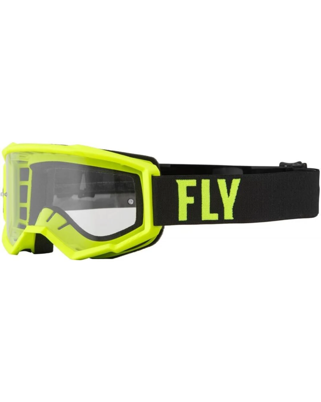 Детски мотокрос очила FLY RACING Focus Hi-Vis/Blk - Clear