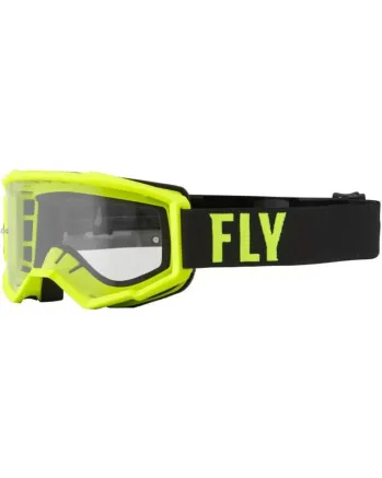 Детски мотокрос очила FLY RACING Focus Hi-Vis/Blk - Clear