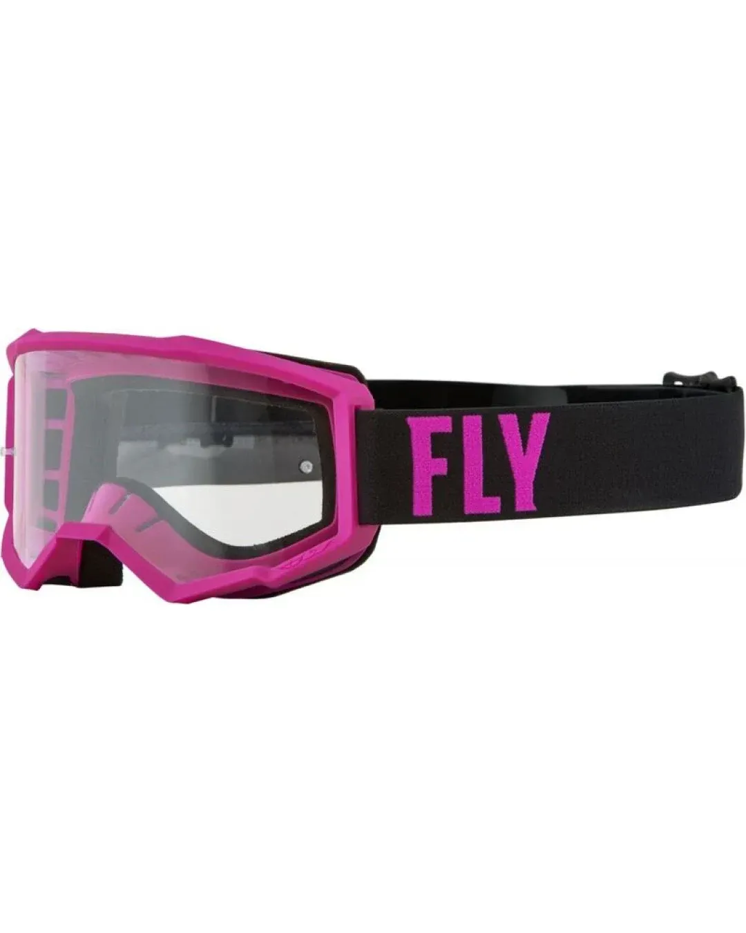 Детски мотокрос очила FLY RACING Focus Pink/Black - Clear