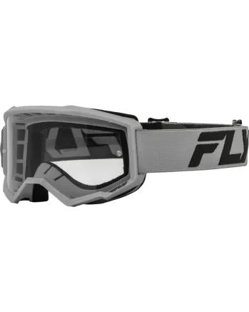 Детски мотокрос очила FLY RACING Focus Silver/Charcoal - Clear